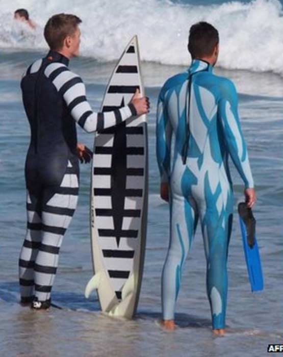 study: Wetsuit color and shark attack correlation