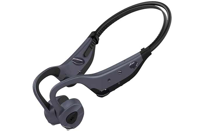 Aztine bone conduction swim headphones