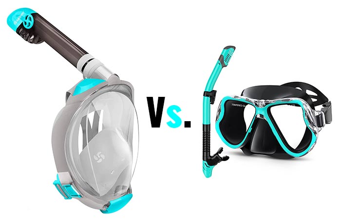 Full Face Snorkel Mask vs Regular/Traditional Masks