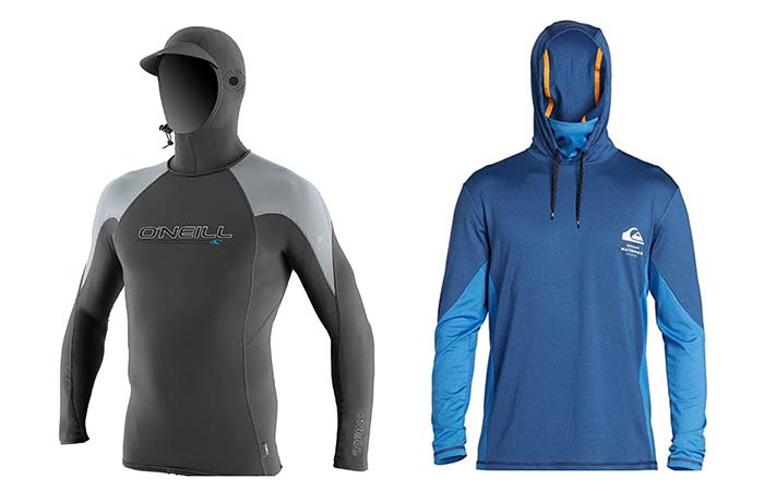 Hooded Rash Guards for snorkeling