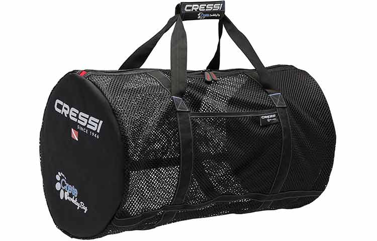 Cress Foldable Mesh Duffle snorkel gear bar