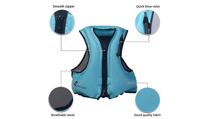 Omouboi snorkeling jacket vest review