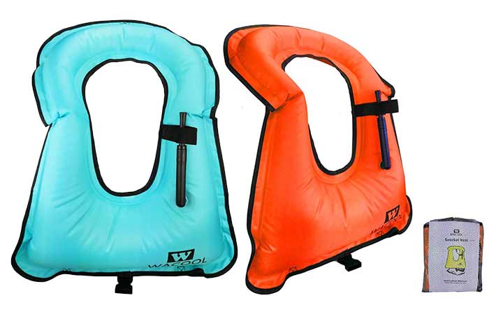Wacool Inflatable snorkel vest-Horse Collar Style