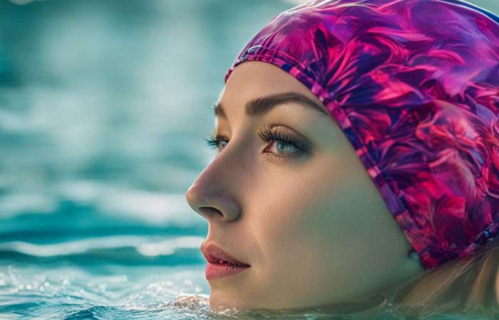 Swimming cap improves your appearance