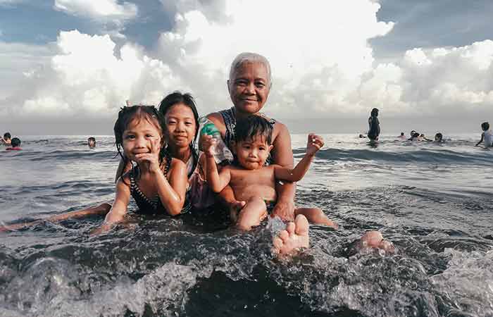 Swimming is good for infants, kids, teenagers, adults and seniors