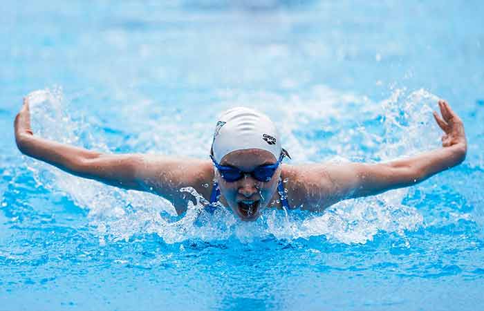 Some swimming stroke like butterfly make you tired quicker