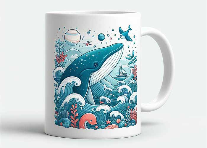 Watersports themed mugs: accessories/gift ideas 
